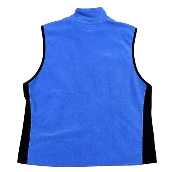 RLX Ralph Lauren Polo Sport Full Fleece Vest Mens XL Zip Blue Black  Golfing - Picture 2 of 5